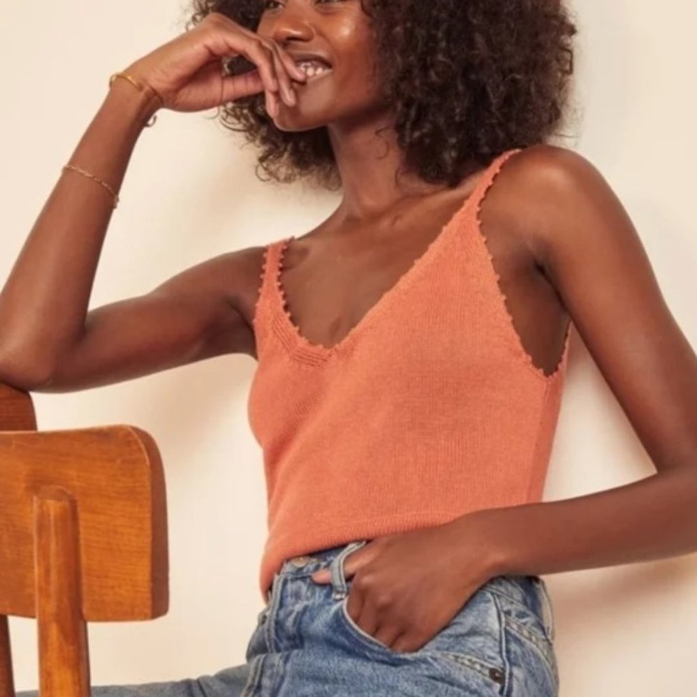 Reformation Wisteria Top - Salmon